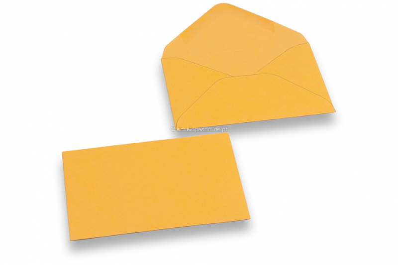 Mini envelopes amarelo dourado