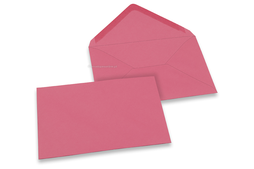  Envelopes de cartões de felicitações coloridos - Cor-de-rosa, 125 x 175 mm