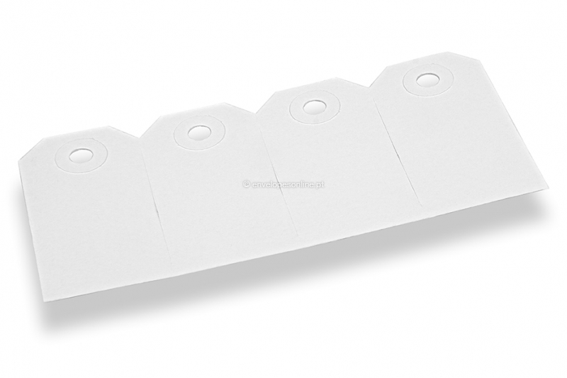 Etiquetas de cartão - Branco 35 x 70 mm