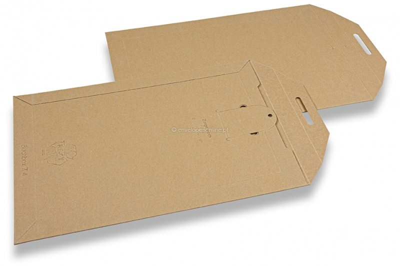 Envelope de cartão com fecho reutilizável - 250 x 353 mm
