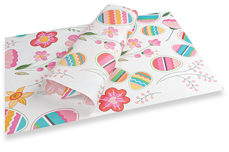 Papel de seda temático da Páscoa - cores brilhantes