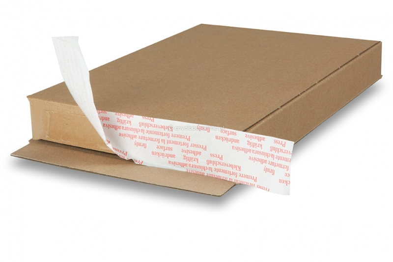 Caixas postais com fita de vedação - castanho