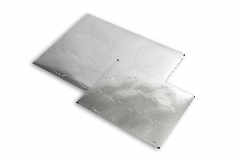 Selos brilhantes - prateado