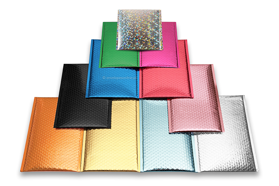 Envelopes de bolhas de plástico metalizado ECO