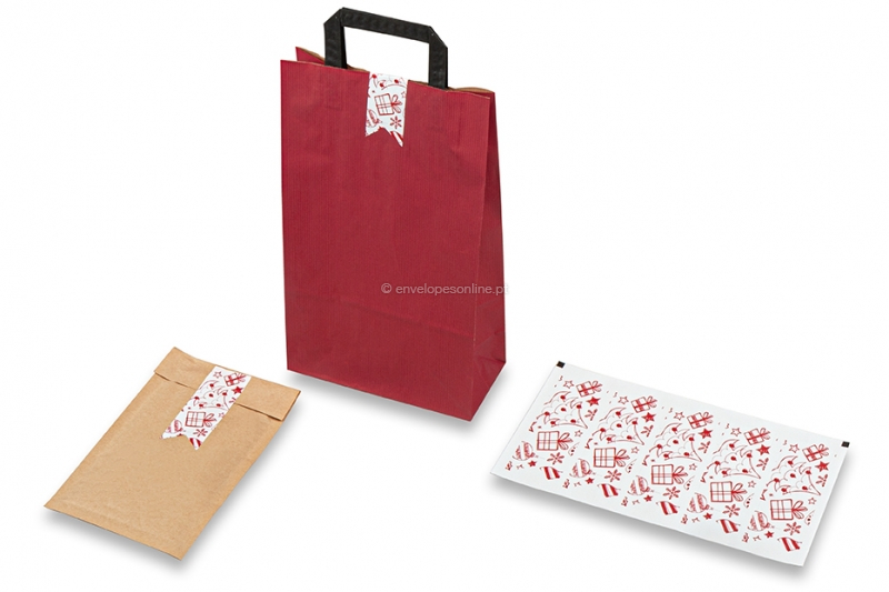 Selos alongados de Natal - Decoração de Natal