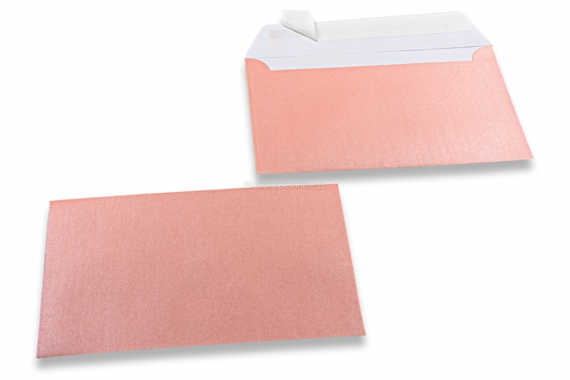 Envelopes madrepérola coloridos cor-de-rosa bebé - 114 x 162 mm