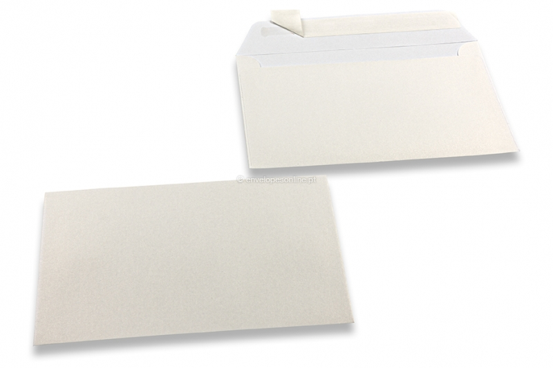 Envelopes madrepérola coloridos branco - 114 x 162 mm