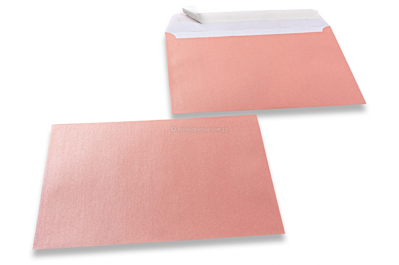 Envelopes madrepérola coloridos cor-de-rosa bebé - 162 x 229 mm