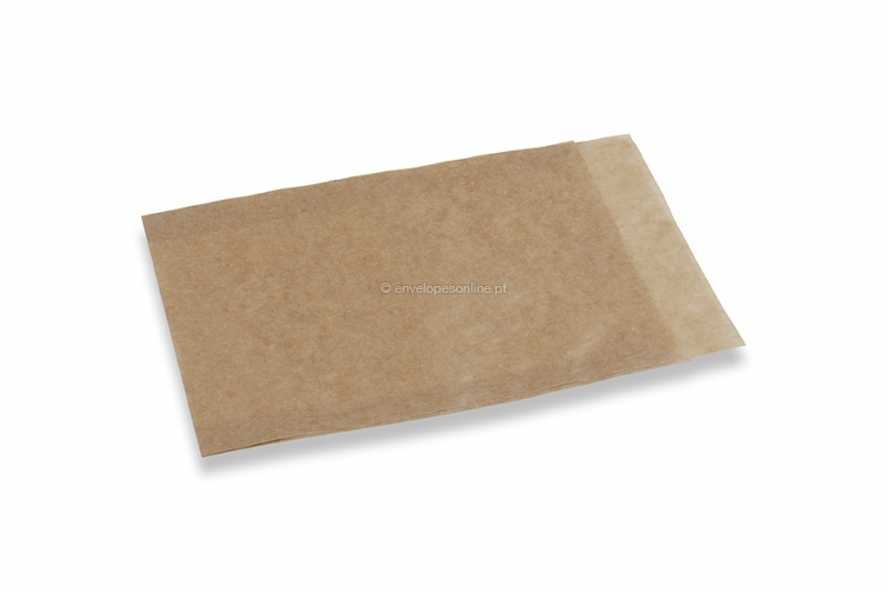 Envelopes de papel glassine castanho - 115 x 160 mm