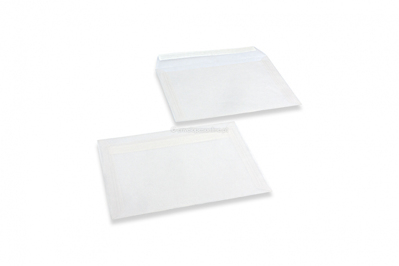 Envelopes transparentes brancos - 162 x 229 mm