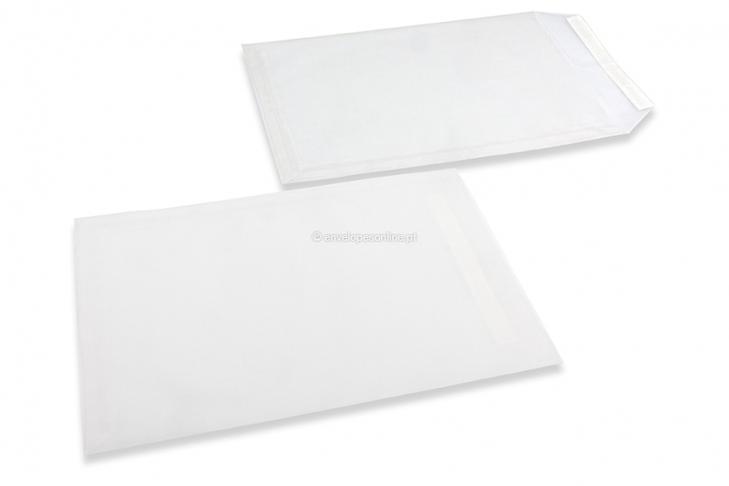 Envelopes transparentes brancos - 229 x 324 mm