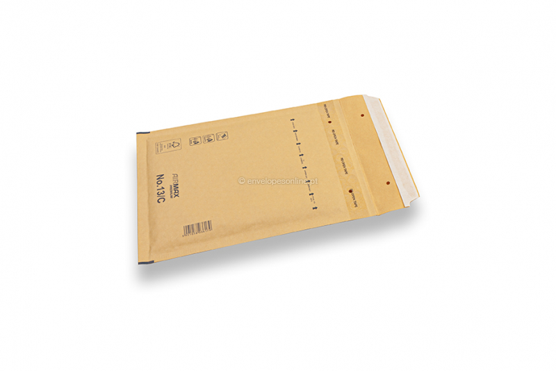 Envelopes de bolhas castanhos (80 g/m²) - 150 x 215 mm (C13)
