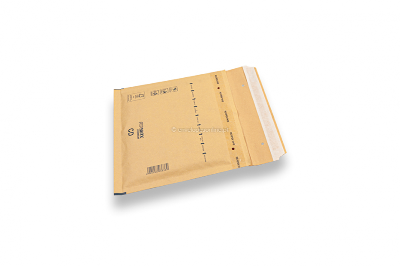 Envelopes almofadados castanhos (80 g/m²) - 170 x 160 mm (CD)