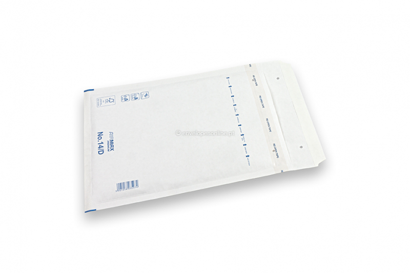 Envelopes de papel de bolhas brancos (80 g/m²) - 180 x 265 mm