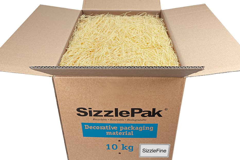Farripas de papel para enchimento SizzlePak Fine - Creme (10 kg)