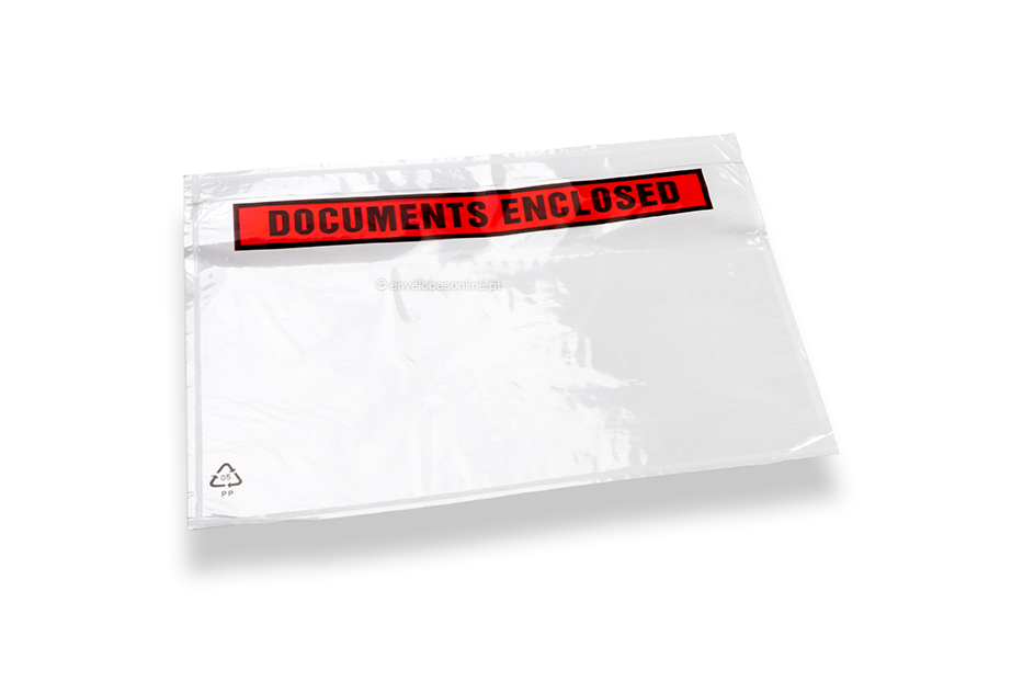 Envelopes de lista de embalagem com impressão - A5, 165 x 225 mm