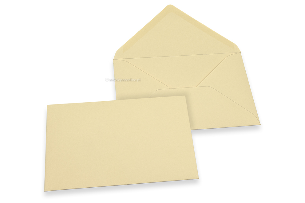  Envelopes de cartões de felicitações coloridos - Camelo, 114 x 162 mm