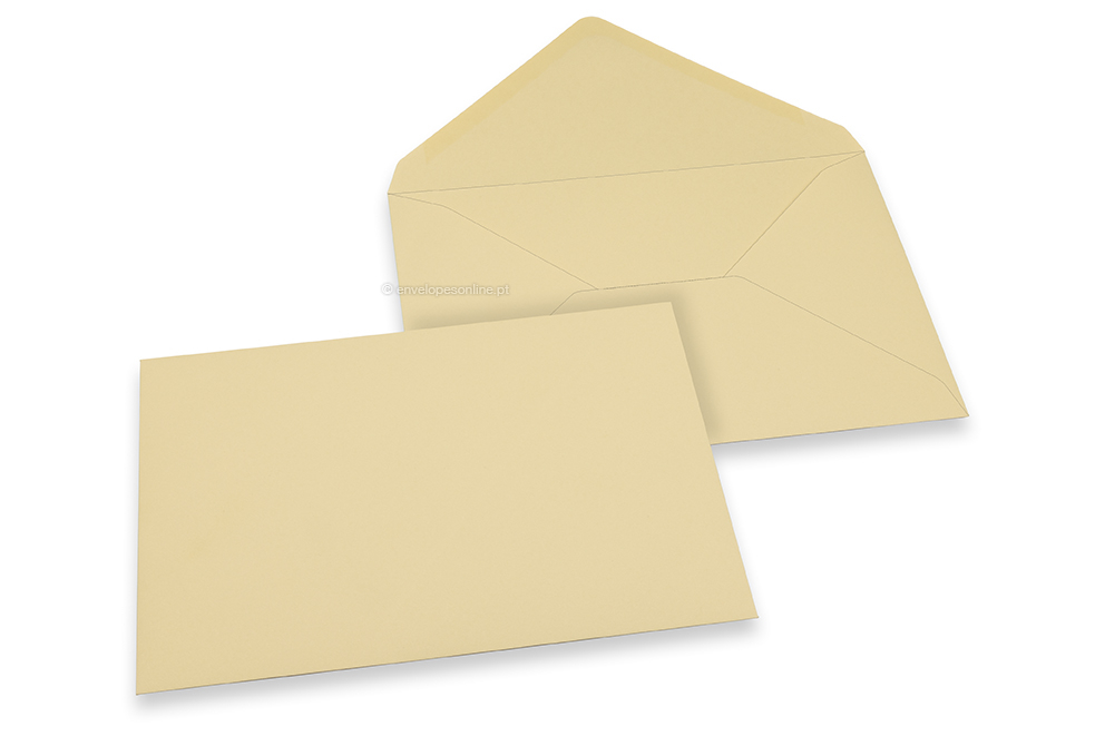 Envelopes de cartões de felicitações coloridos - Camelo, 162 x 229 mm