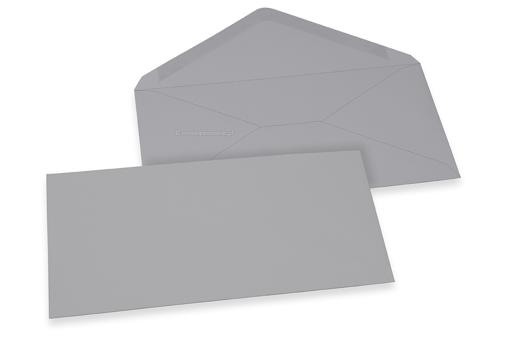 Envelopes cartões de felicitações - Cinzento, 110 x 220 mm