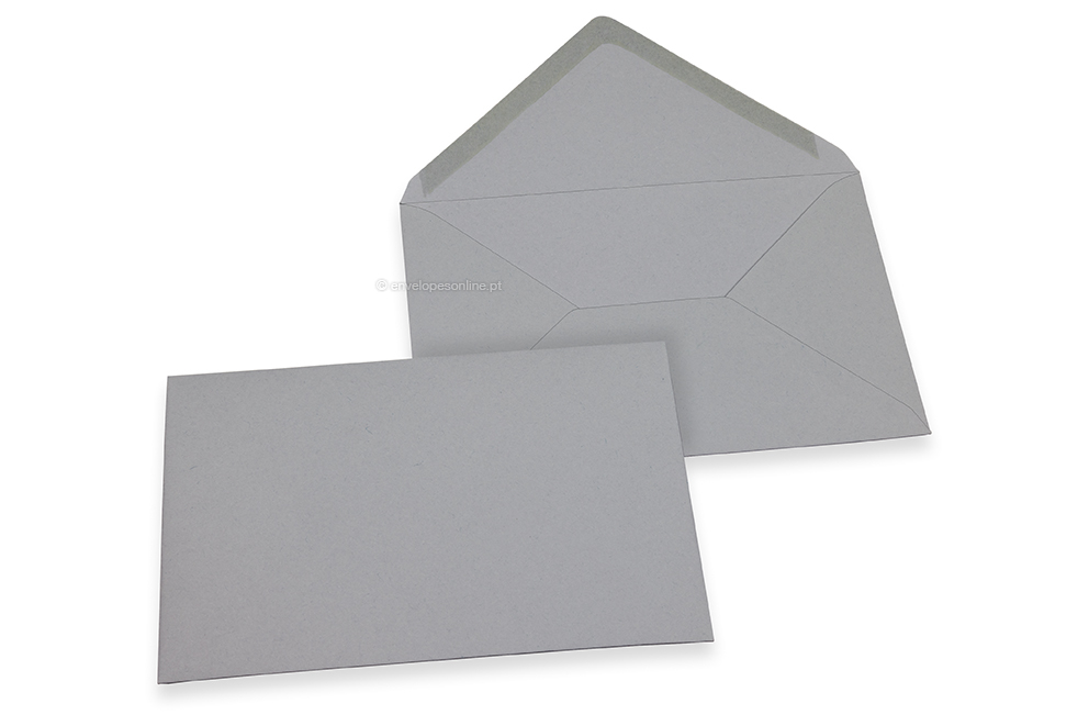 Envelopes cartões de felicitações - Cinzento, 114 x 162 mm