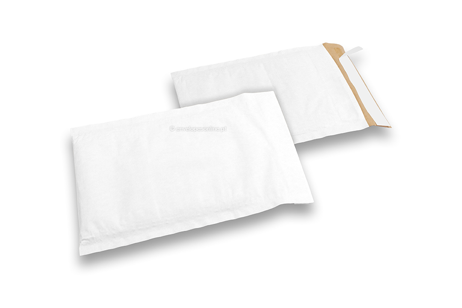 Envelopes com bolhas de ar em papel de favo de mel - branco, 150 x 215 mm