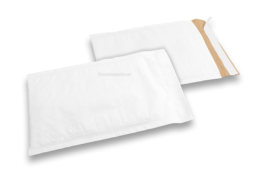 Envelopes com bolhas de ar em papel de favo de mel - branco, 180 x 265 mm