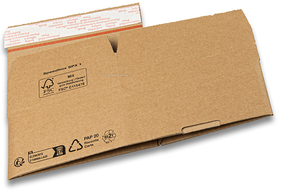 Caixa de fundo automático - castanho, 160 x 130 x 70 mm - SPX1