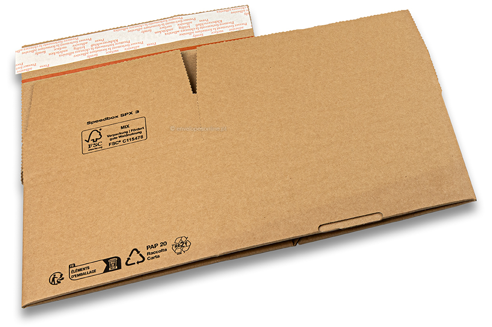 Caixa de fundo automático - castanho, 213 x 153 x 109 mm - SPX3