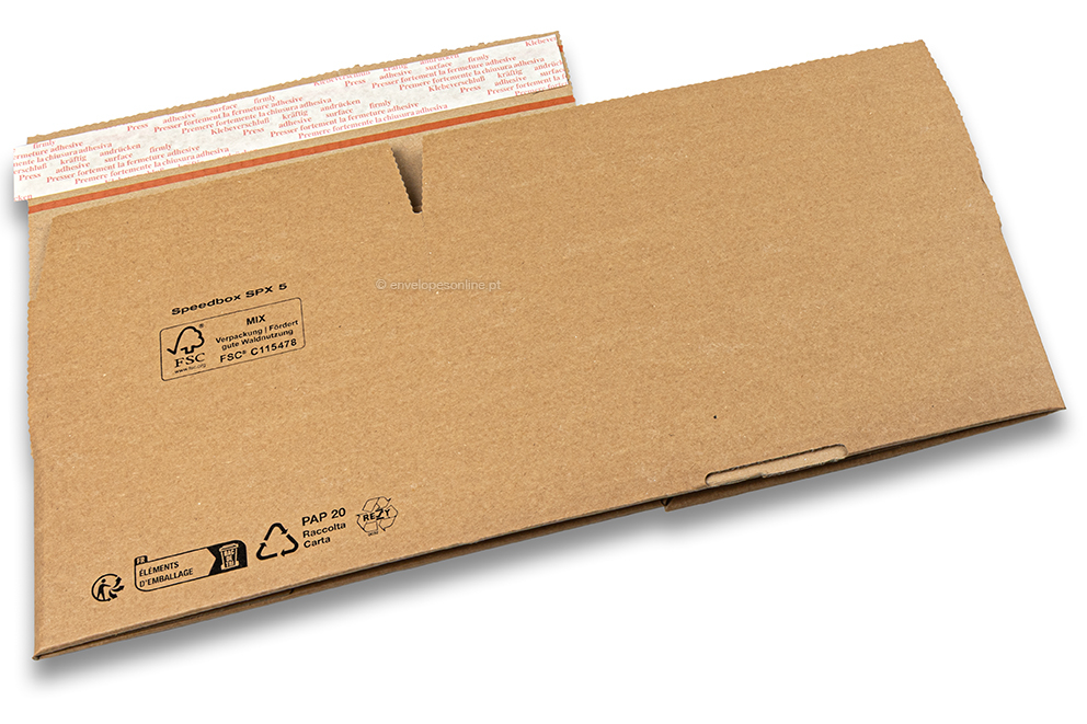 Caixa de fundo automático - castanho, 230 x 130 x 80 mm - SPX5