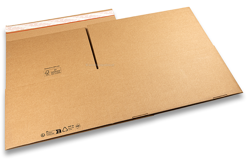 Caixa de fundo automático - castanho, 430 x 300 x 200 mm - SPX25