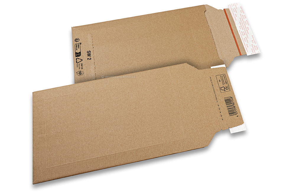 Envelopes de cartão ondulado - 190 x 310 mm, SW2